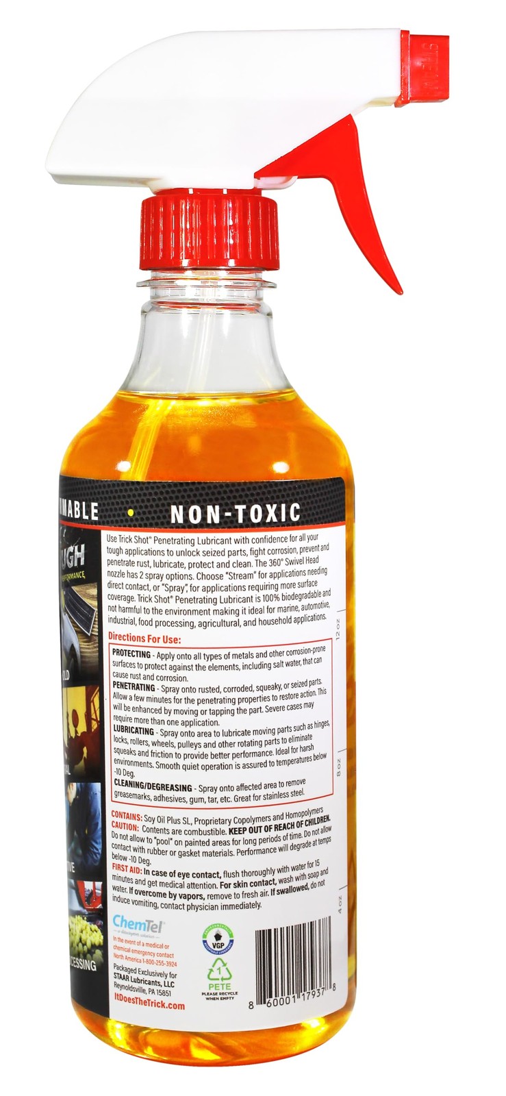 Trick Shot 3in1 Penetrating Lubricant Oil Biobased Food Grade Industrial Oi…