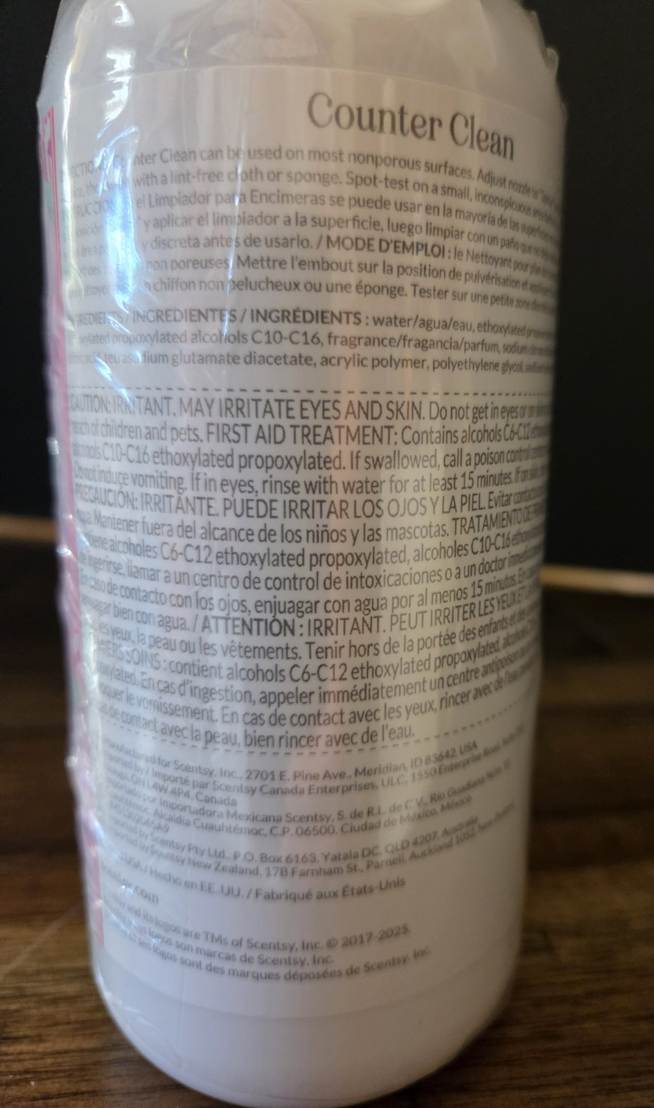 Scentsy Perfect Peppermint Counter Clean 16 fl oz Out of Stock Item Sealed