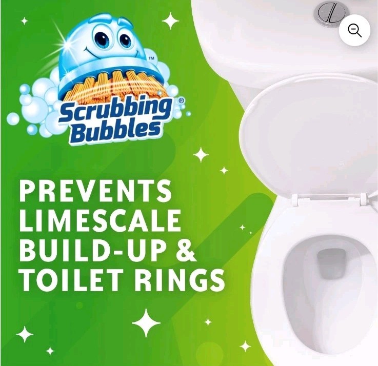 Scrubbing Bubbles Toilet Cleaning Gel Stamps – Rainshower, Pack of 6
