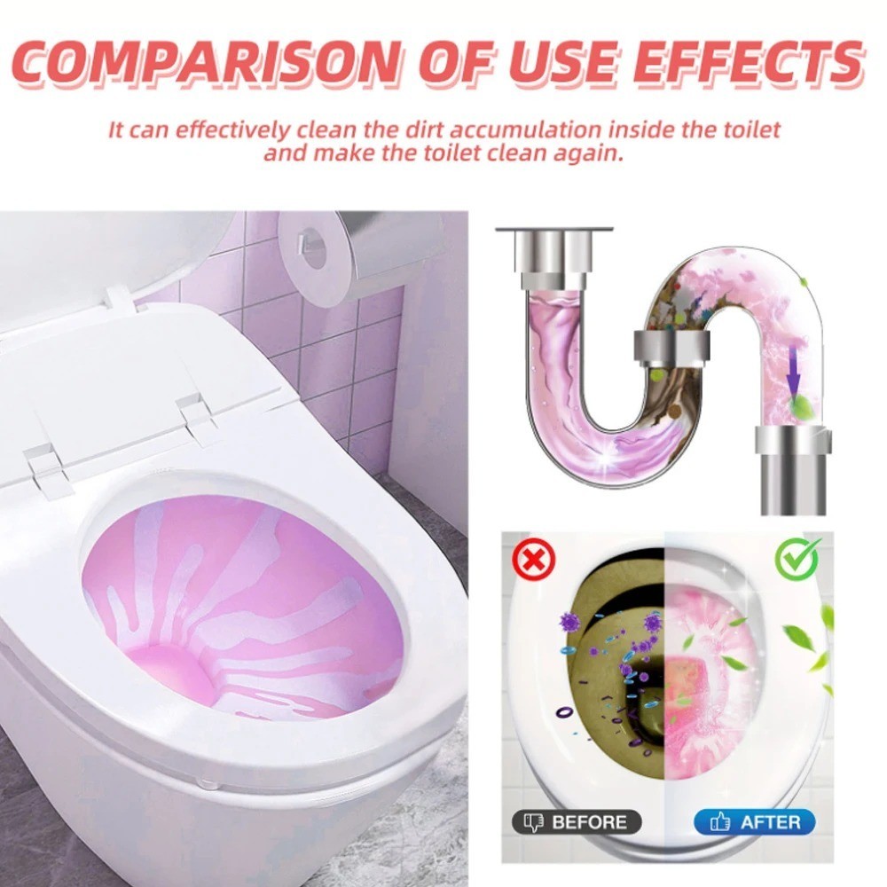 3-20Pcs Toilet Cleaning Tablets – Strong Stain Remover & Deodorant for Bathroom