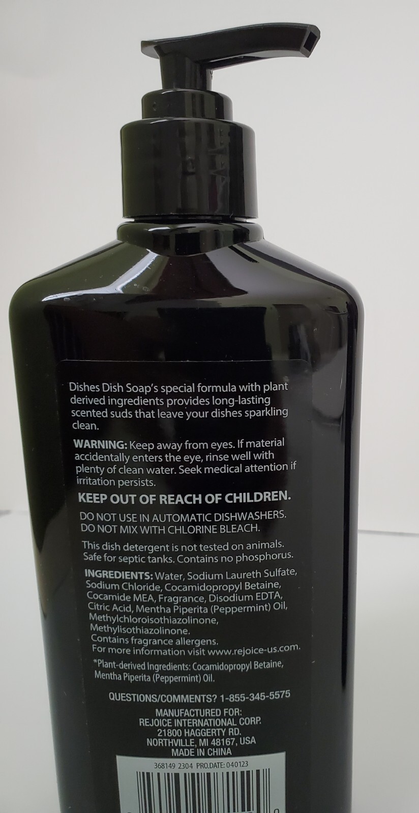 Lot of 2 Bottles Dishes Peppermint Sage Dish Soap with plant derived ingridients