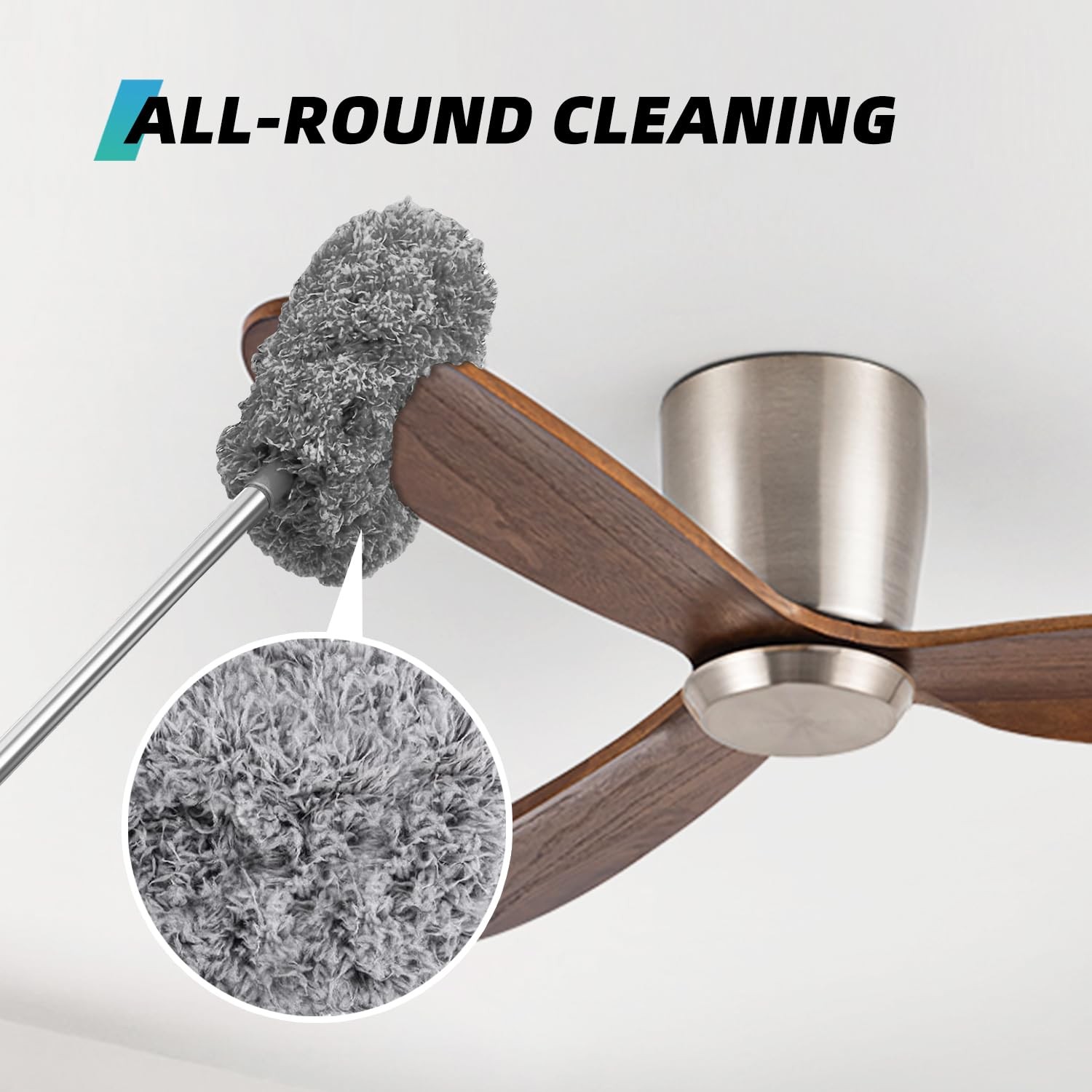 Ceiling Fan Cleaner Duster, 2 Pack Reusable Microfiber Duster with Extension …