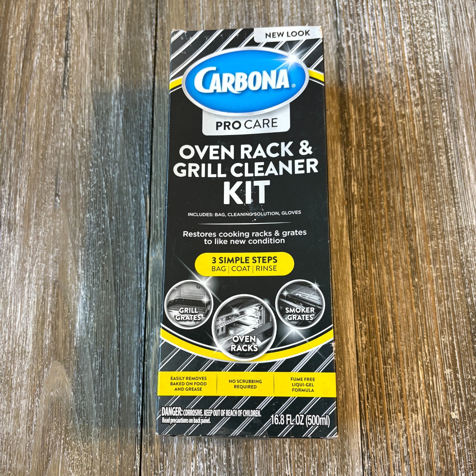 Carbona Pro Care Oven Rack and Grill Cleaner Kit 16.8oz 2-in-1 Easy 3-Step