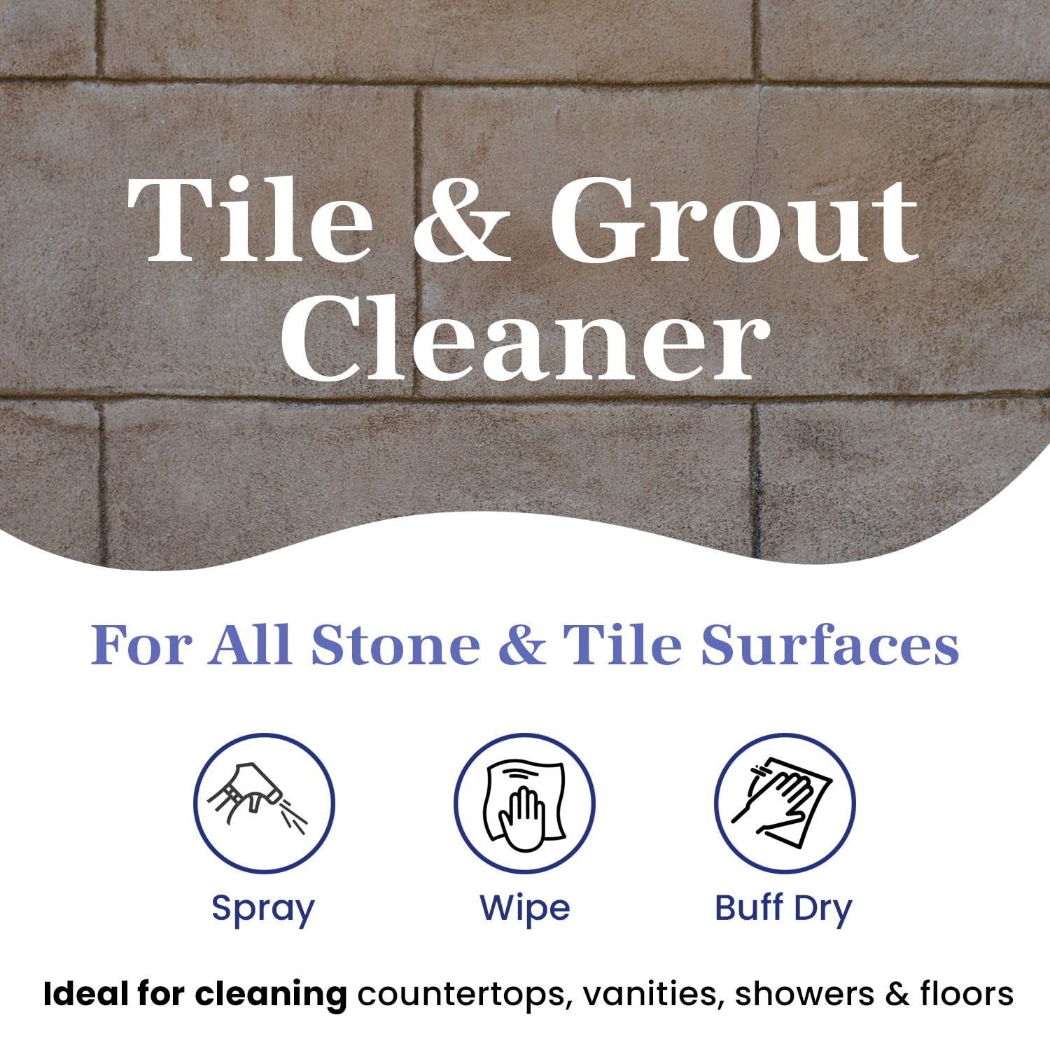 Tile & Grout Cleaner – Tile and Grout Cleaner for Floors, Pools, Bathroom Sho…