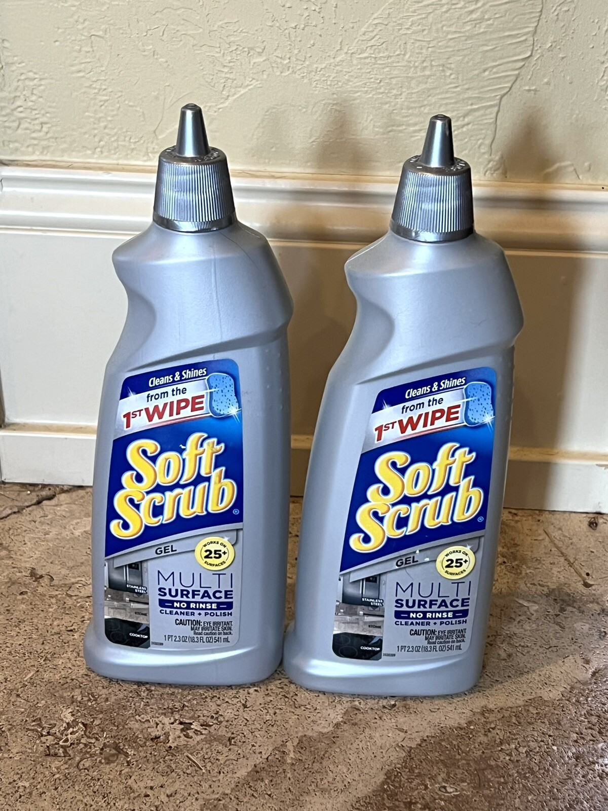 New Soft Scrub Multisurface Gel Cleaner and Polish, 18.3 OZ. – Pack of 2