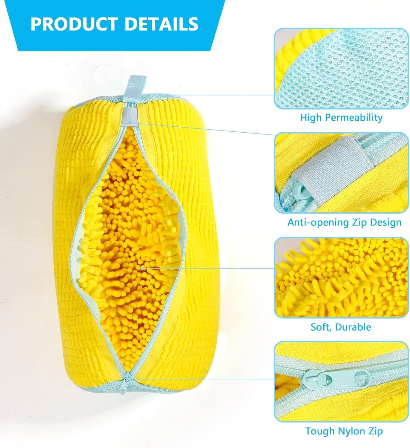 2-Pack Sneaker Washing Machine Bag, Reusable Mesh Laundry Bag for ShoesTennis…