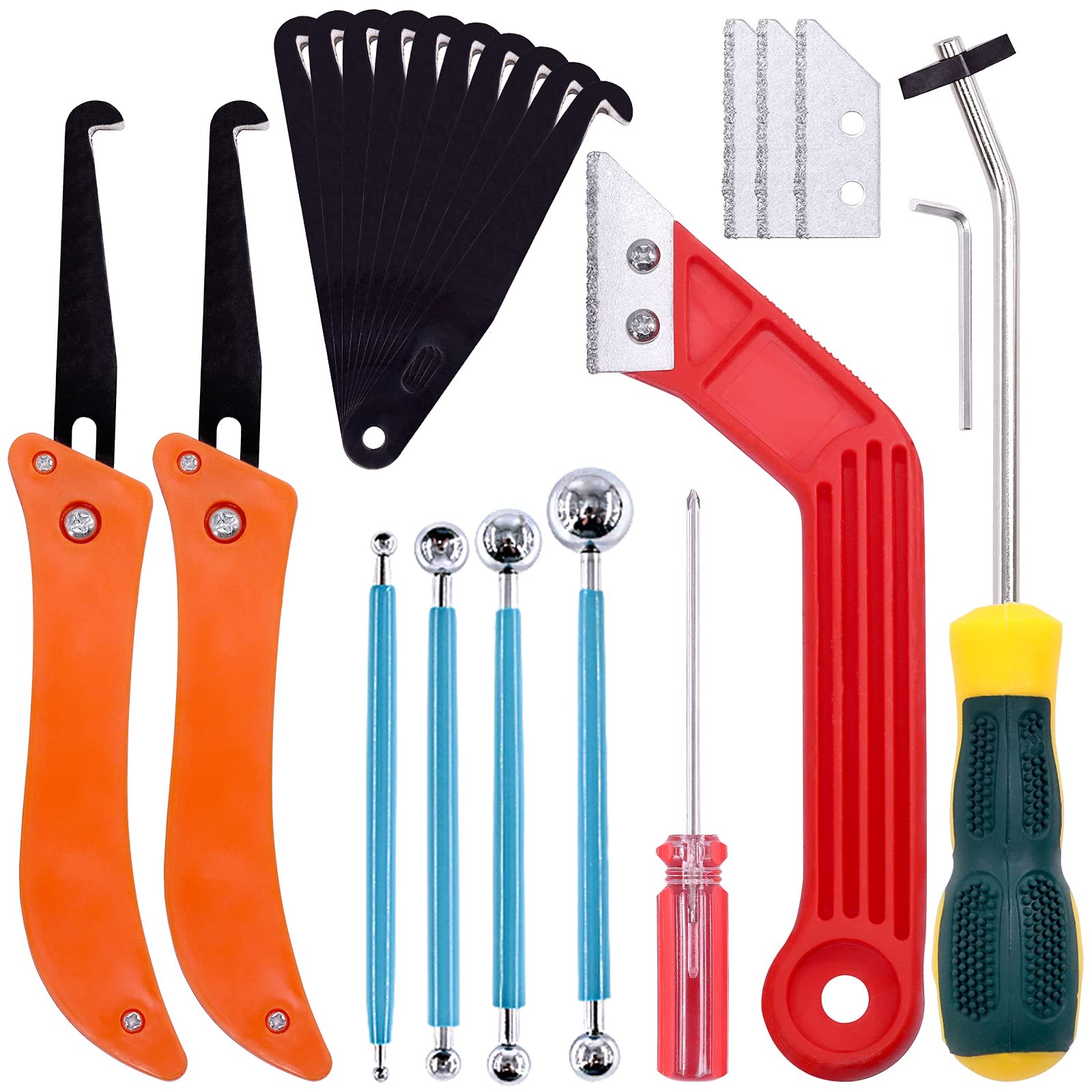 22 Pcs Grout Removal Tool Set Contains Grout Saw Knife Grouts Hand Saw With 8