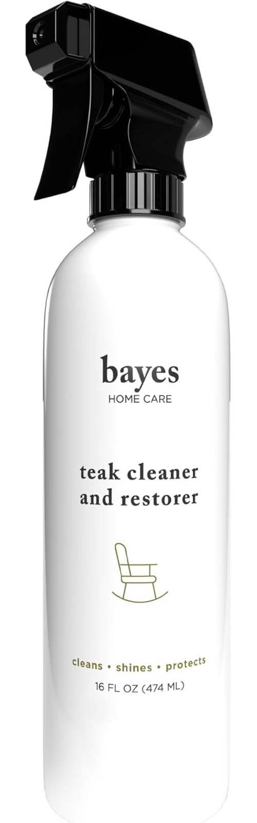 Teak Cleaner Restorer 16 oz, High Performance, Cleans, Shines, Protects