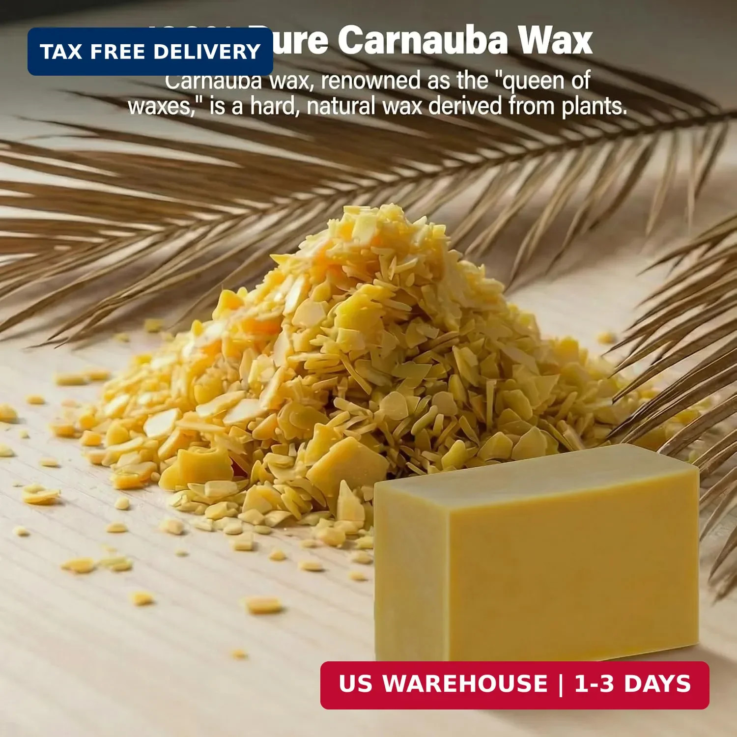 Carnauba Wax for Wood, Pure Carnauba Hard Wax Bar – for Rotary Buffing Wheel …