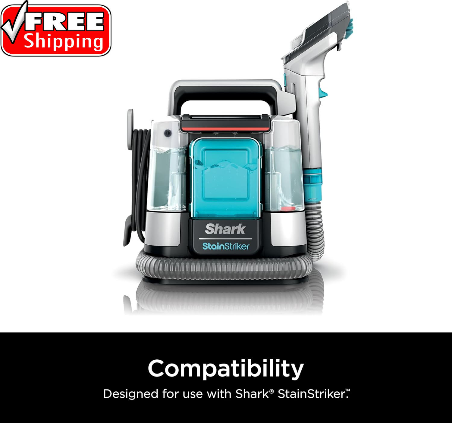 Shark Stainstriker Cleaning Solution Bundle for Portable Cleaners, Carpet and Ar