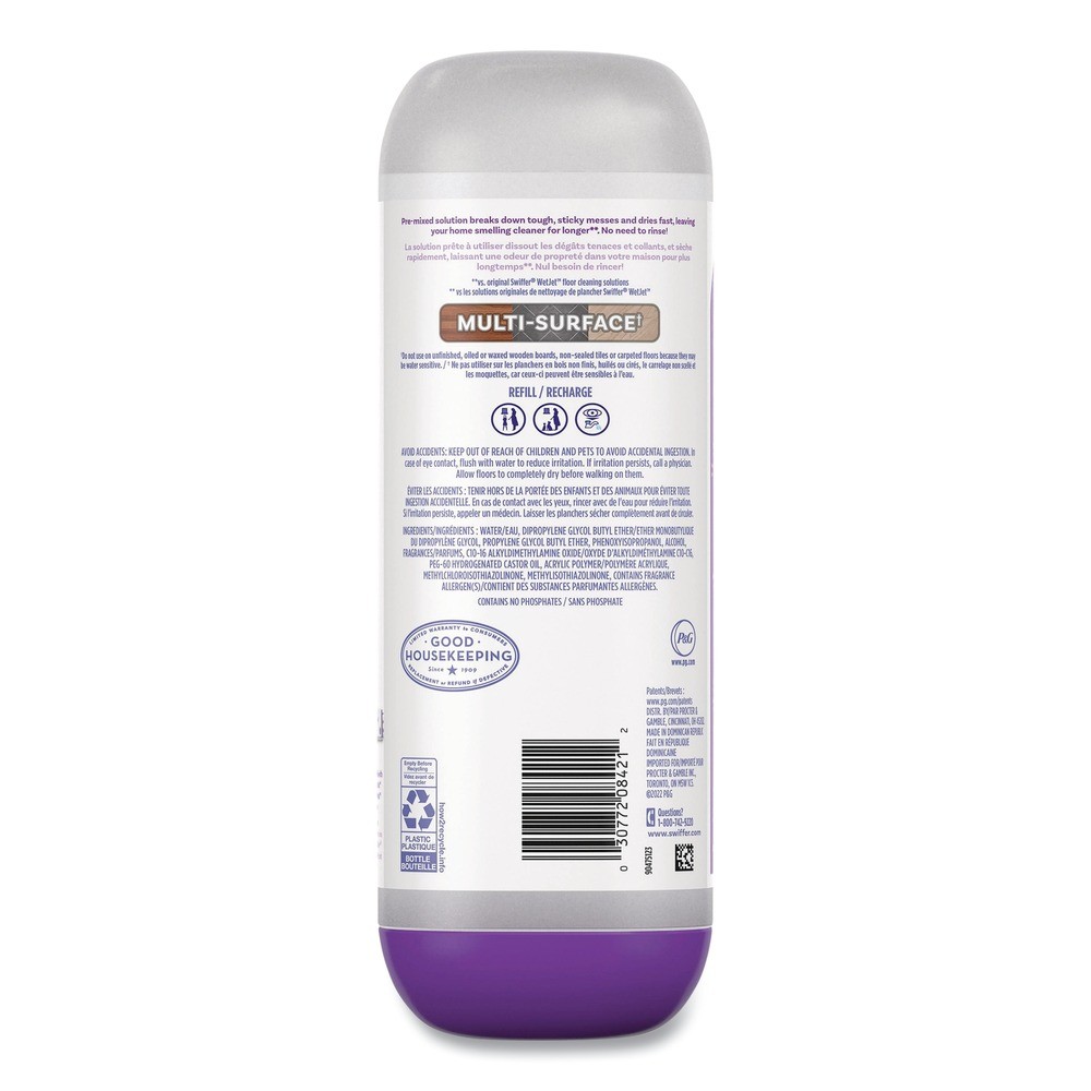 Swiffer 09117 25.3 oz Cleaning Solution & Pads Refill Pack – Lavender (4/CT) New