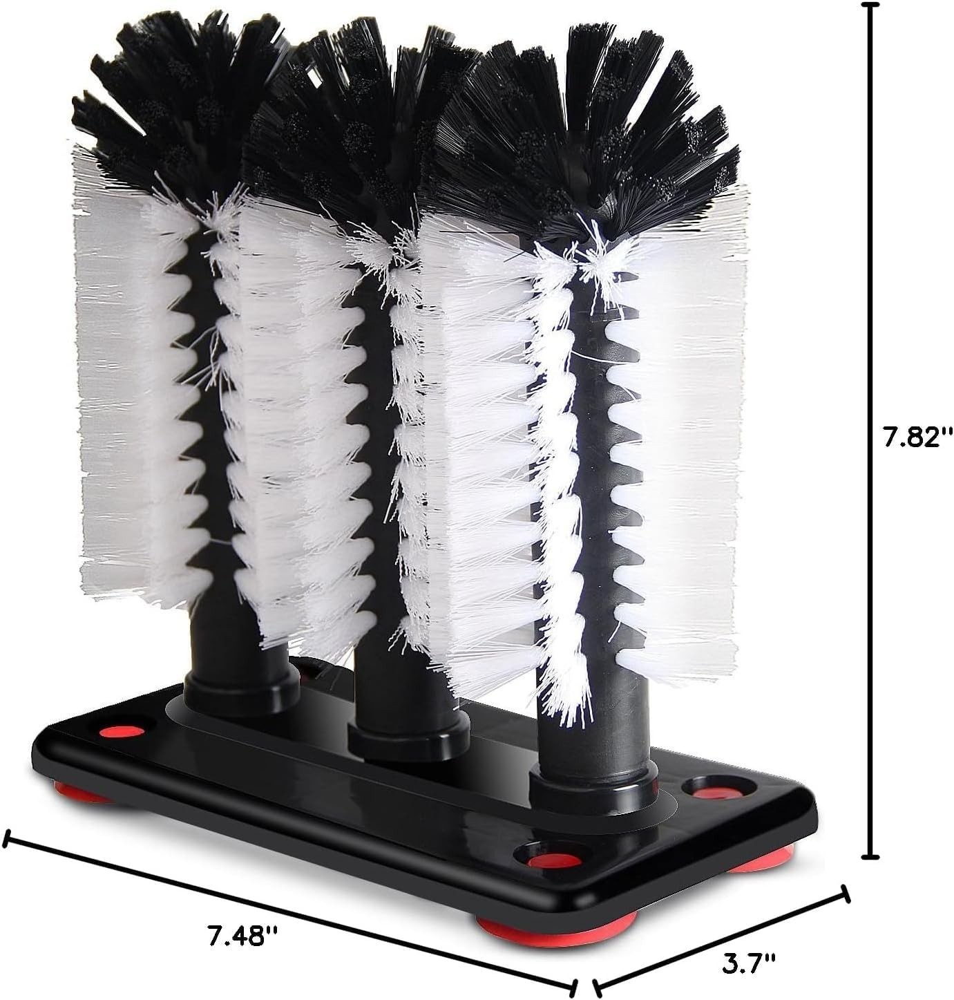 Glass Washer Brush Cleaner – 3 Brushes per Base
