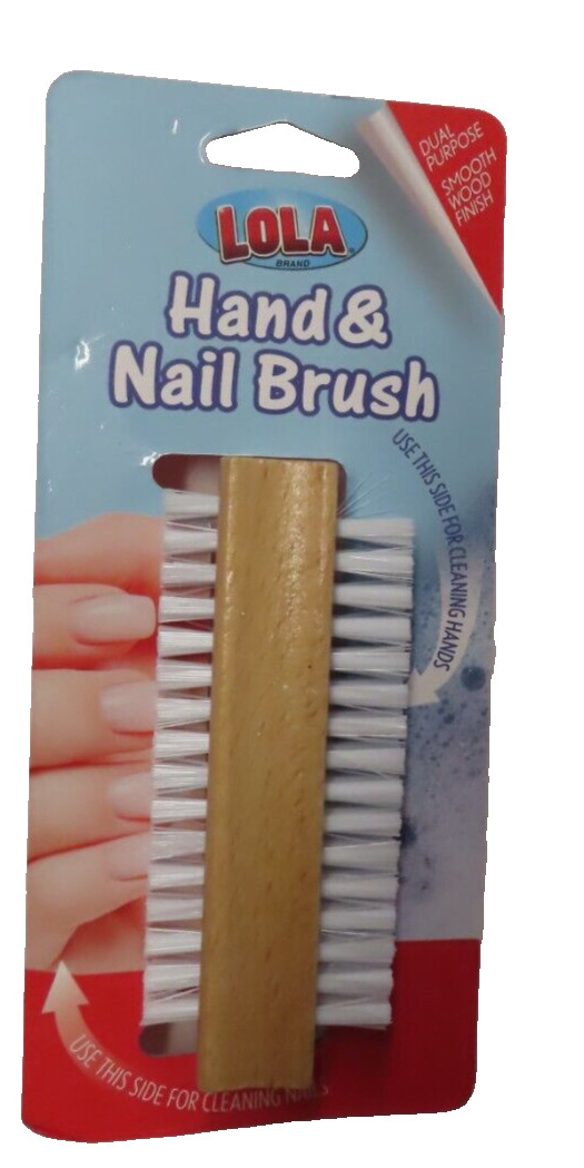 Lola Hand and Nail Brush, Wooden #L383 NEW