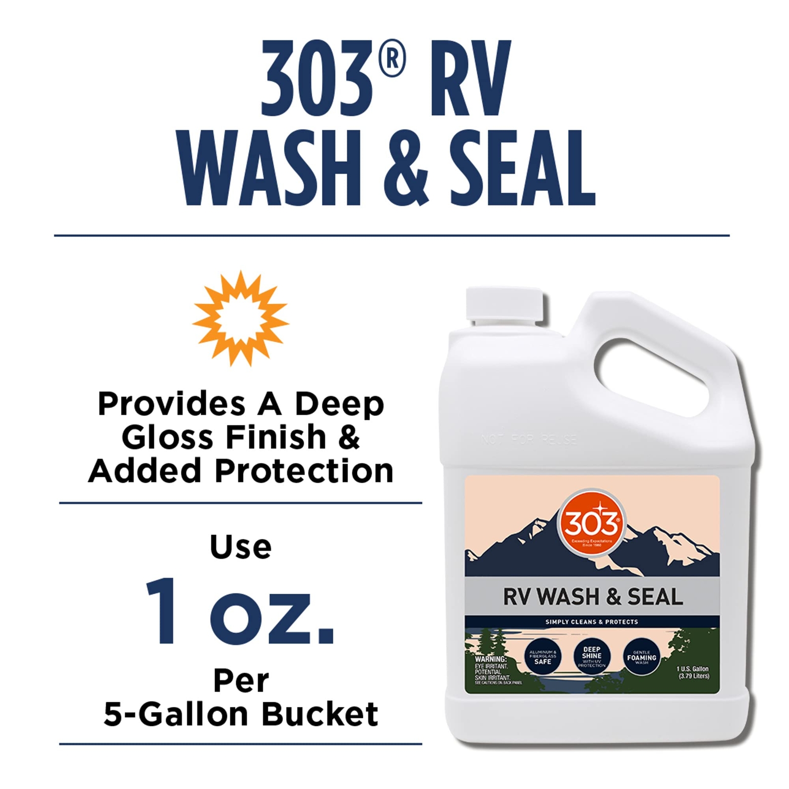 Rv Wash & Seal Clean Streakfree Finish Ph Neutral With High Foaming Formula Prov