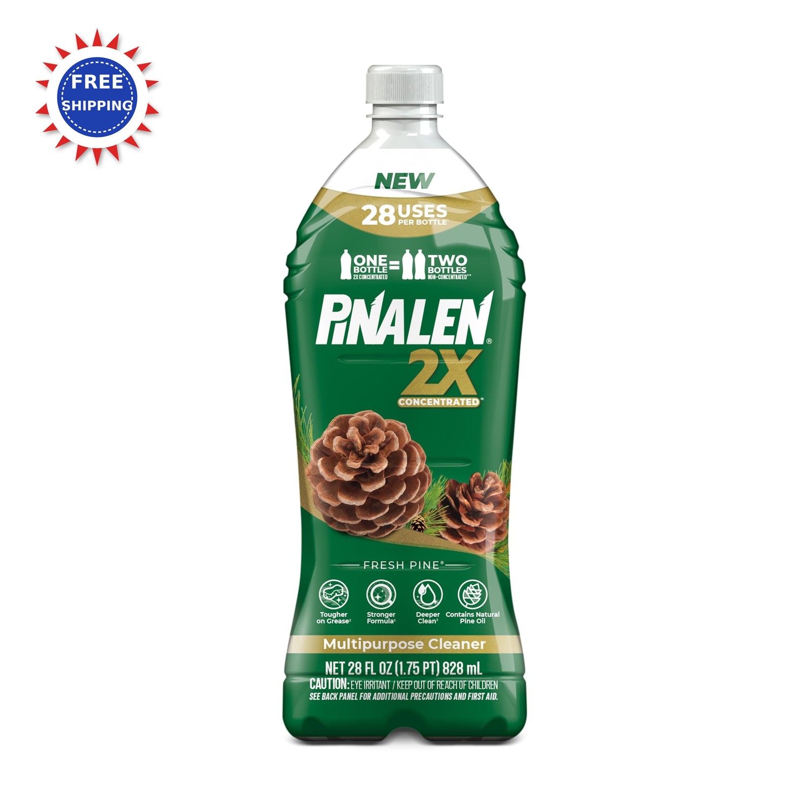 Cleaner 28 Fl Oz PINALEN 2X Fresh Pine Scent Multipurpose Concentrated Kitchen