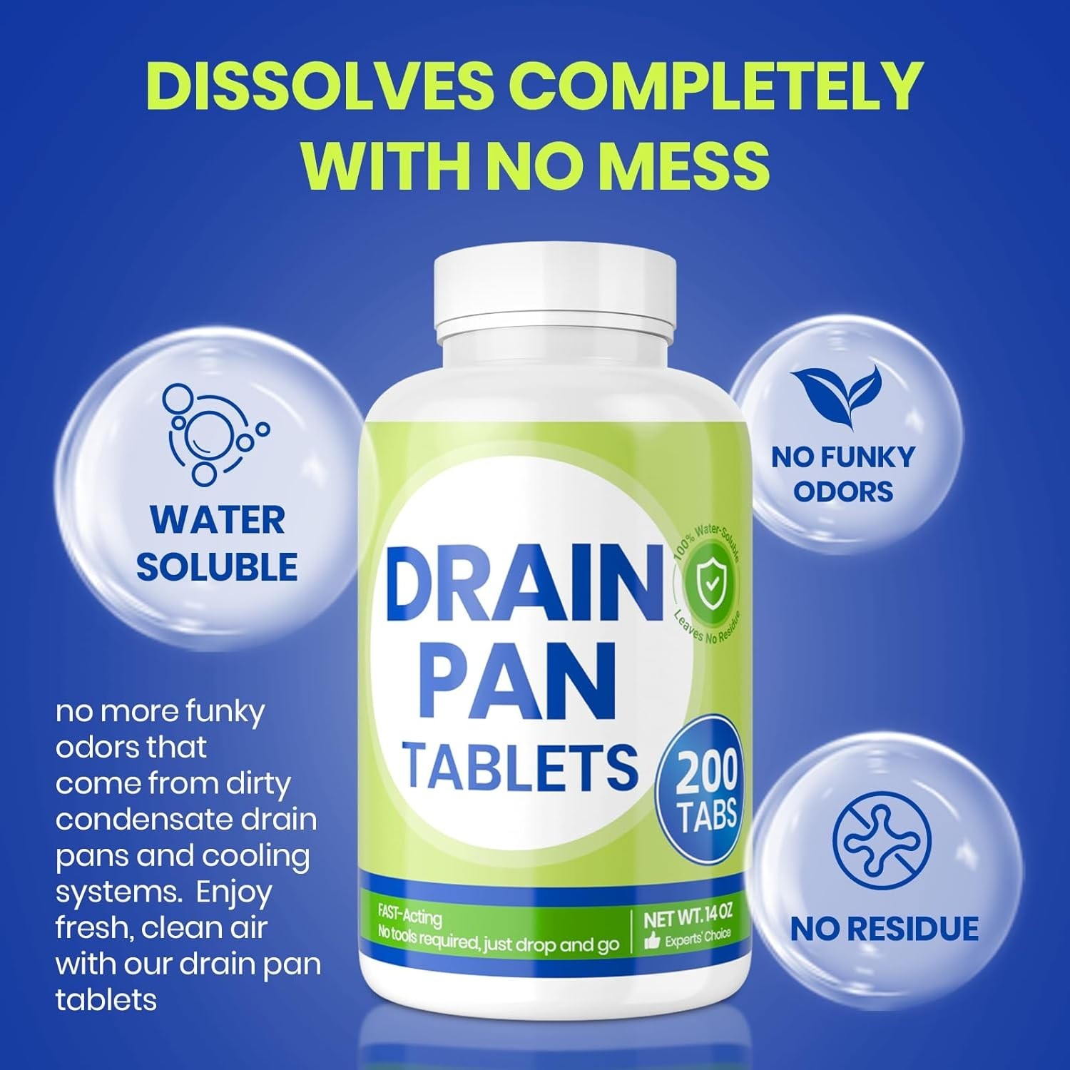 – 200 Tablets, AC Drain Line Cleaner, Fast-Acting Treatment for HVAC, Window …