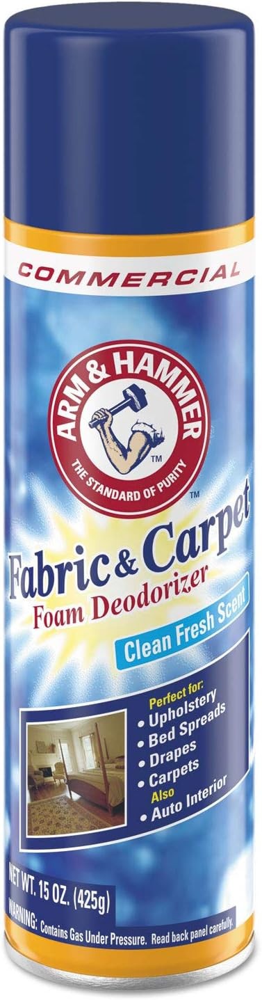 Arm & Hammer – Fabric and Carpet – Foam Deodorizer Fresh Scent 15 oz Aerosol