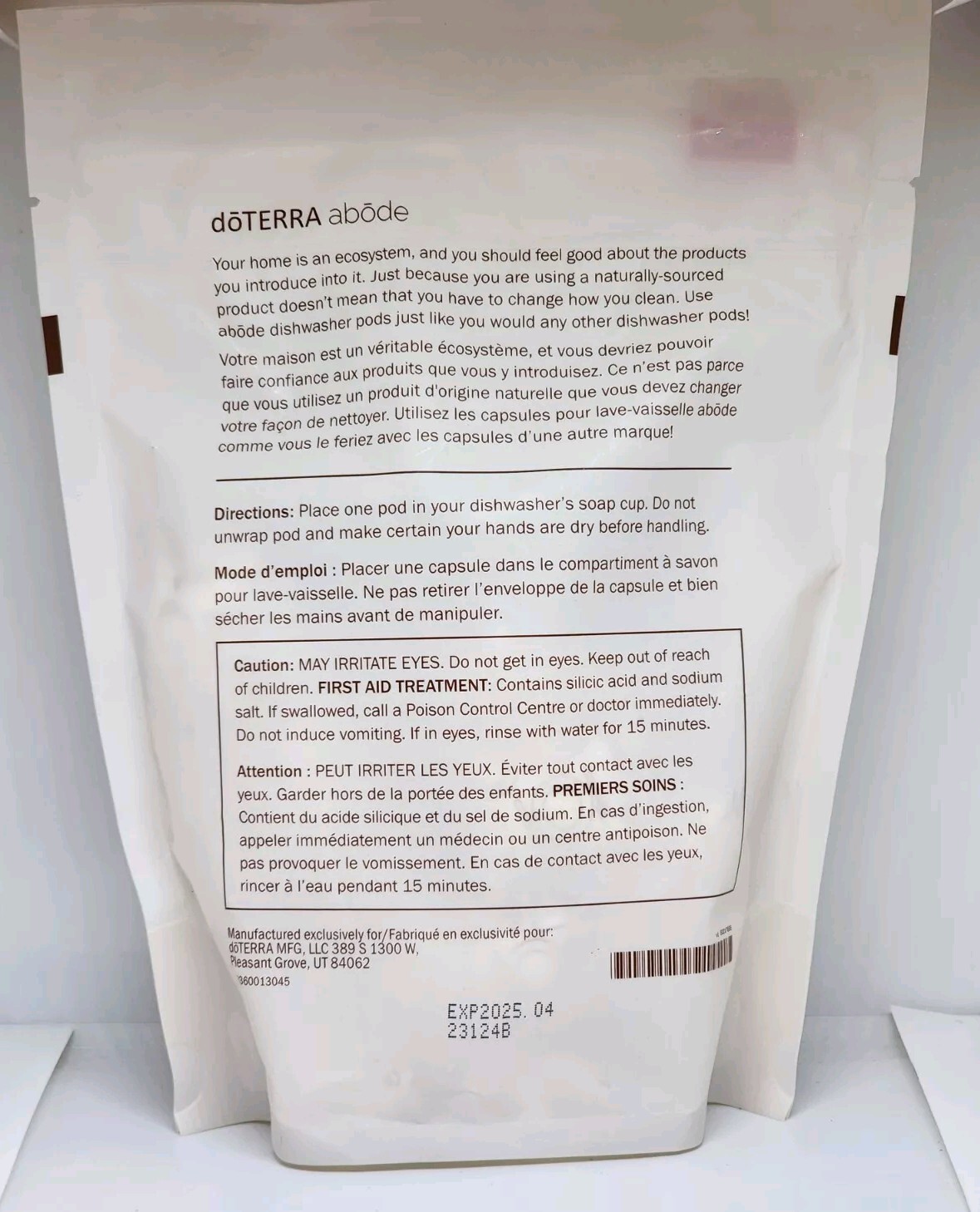 doTerra Adobe Dishwasher Pods ( 24 ) Count New Sealed in Packaging Exp. 04/2025