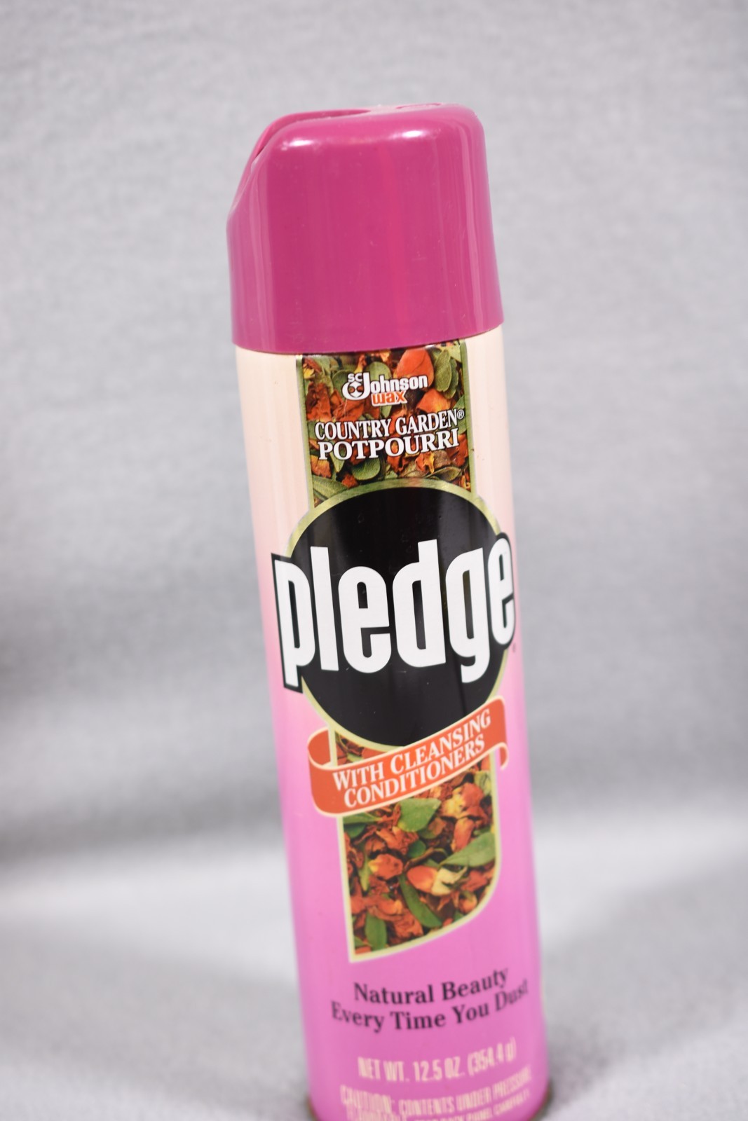 Vintage Pledge Country Garden Potpourri Wood Cleaner Smear Free No Wax 12.5 1993