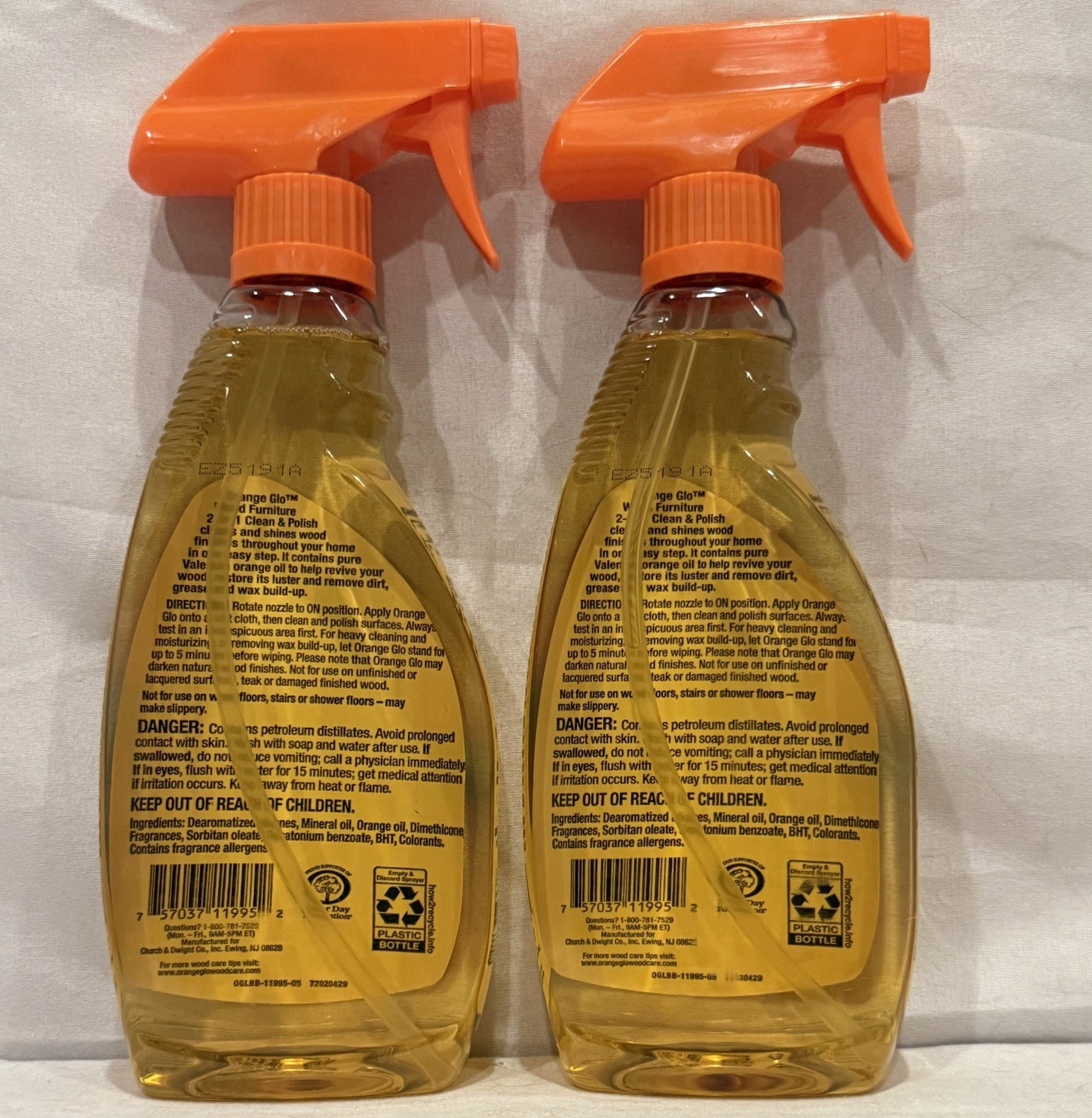 ORANGE GLO Wood Furniture Valencia Orange Oil CLEANER & POLISH Revive (2-Pack)