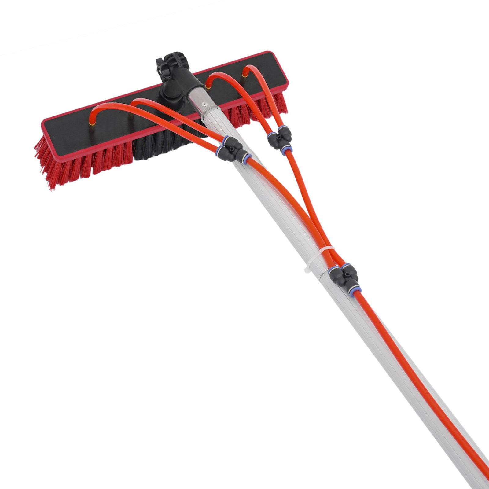 23FT Solar Panel Cleaning Brush Outdoor Window Adjustable Pole Cleaning Kit
