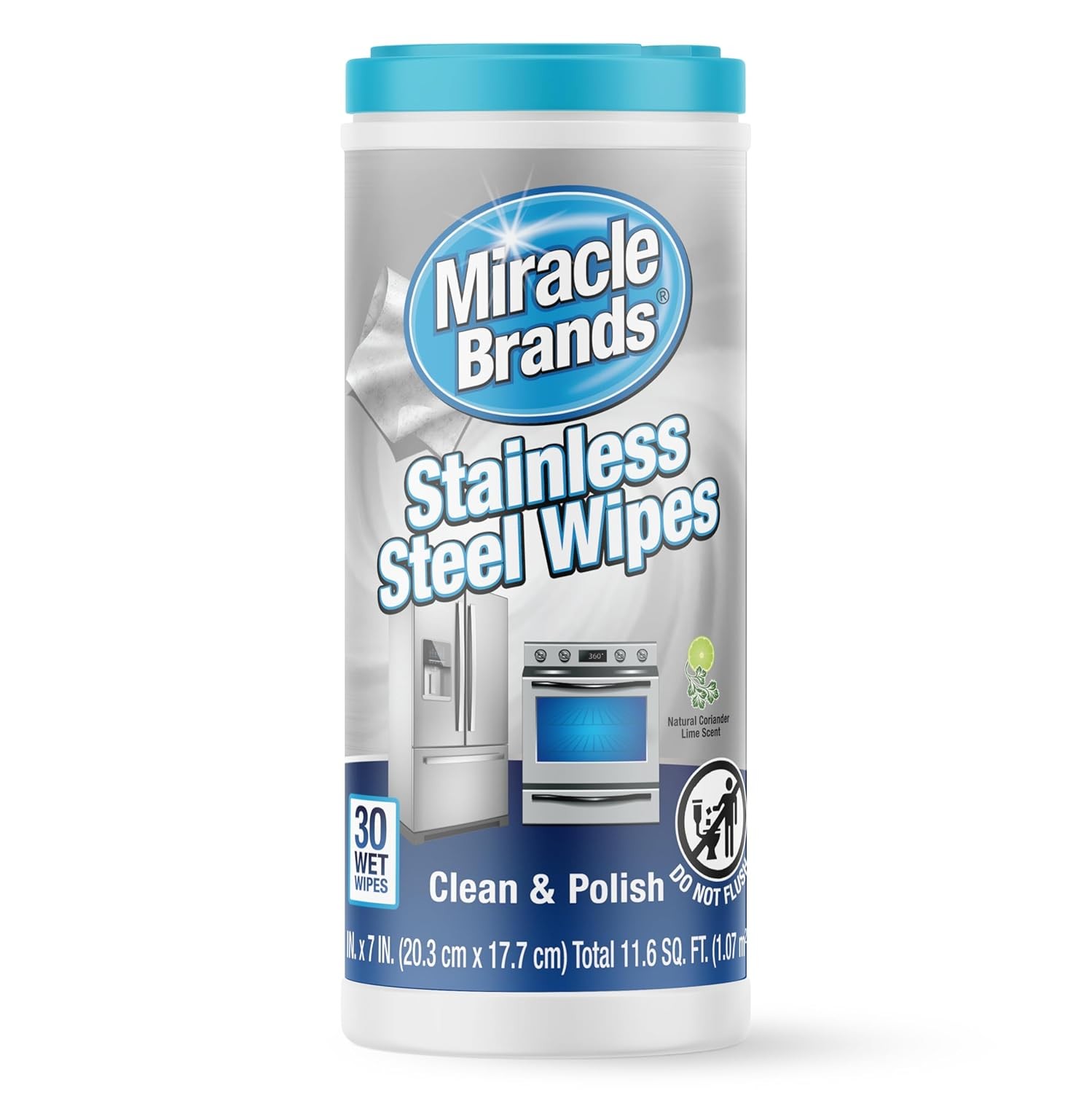 MiracleWipes for Stainless Steel, Great Kitchen and Appliances,…