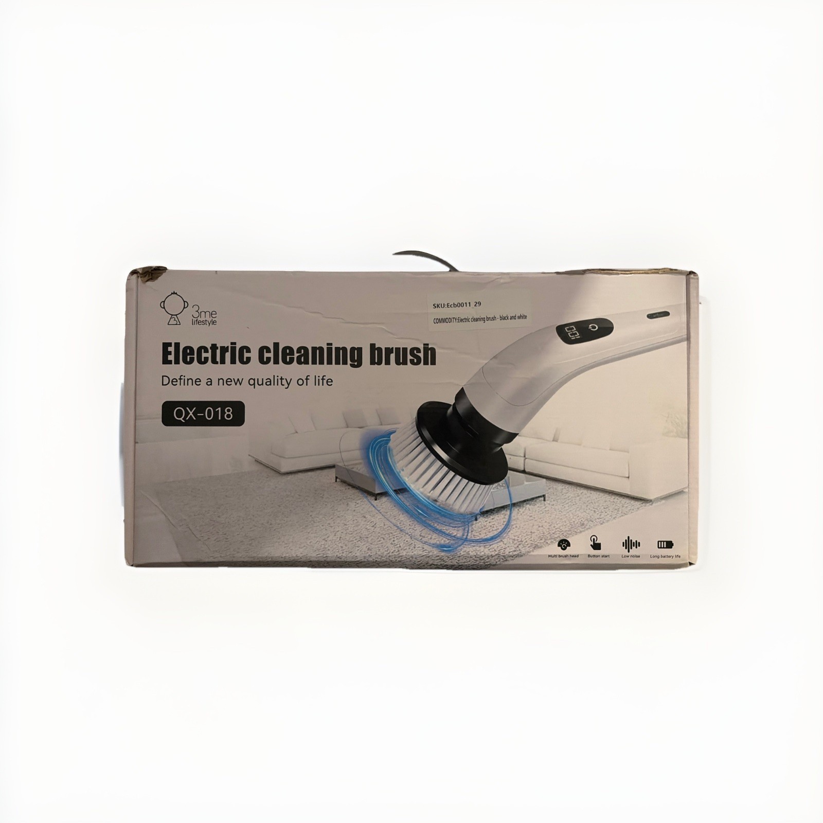 3me Lifestyle QX-018 Electric Cleaning Brush Multifunction Power Scrubber New