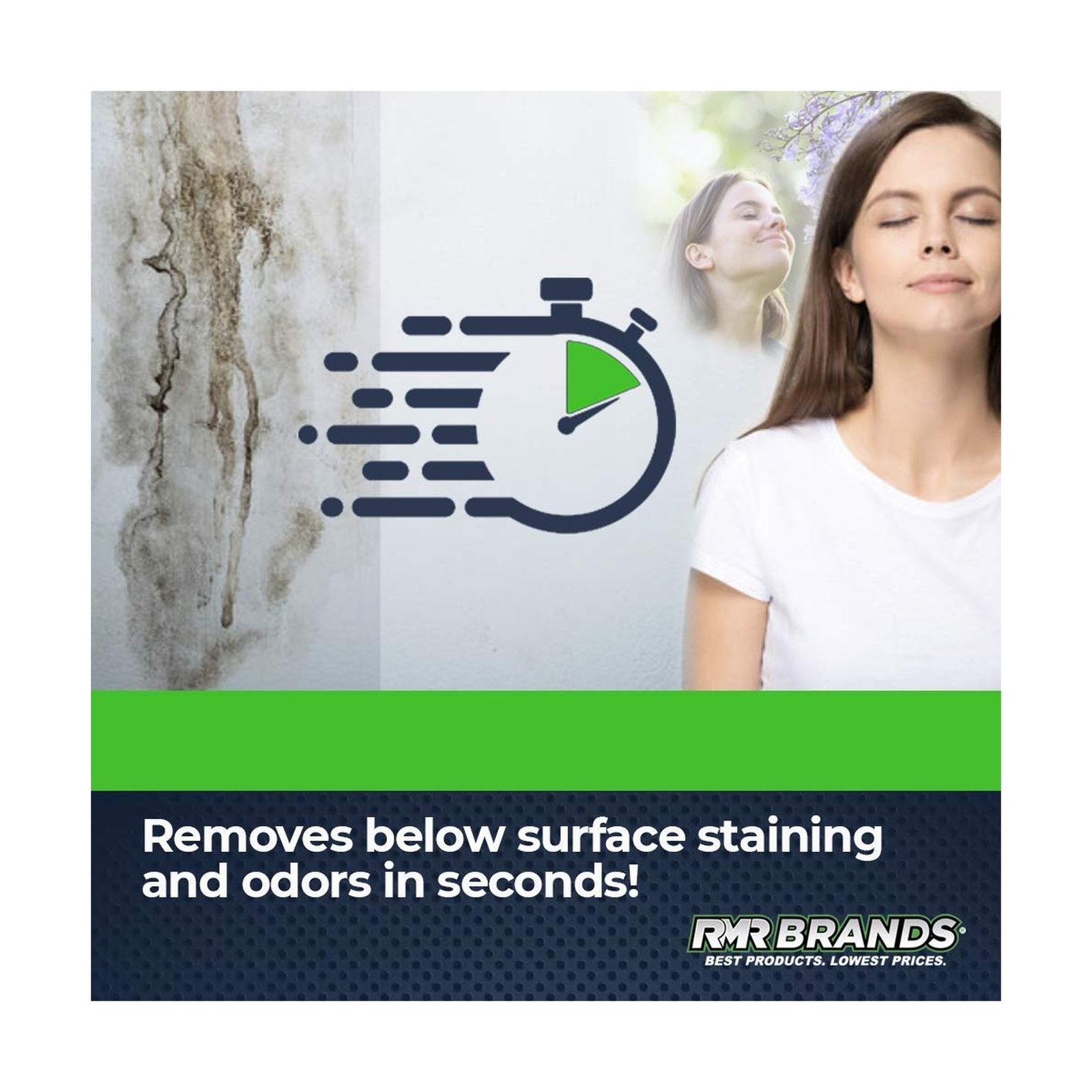 RMR-86 Instant Mold and Mildew Stain Remover Spray – Scrub Free Formula, 2 Pa…