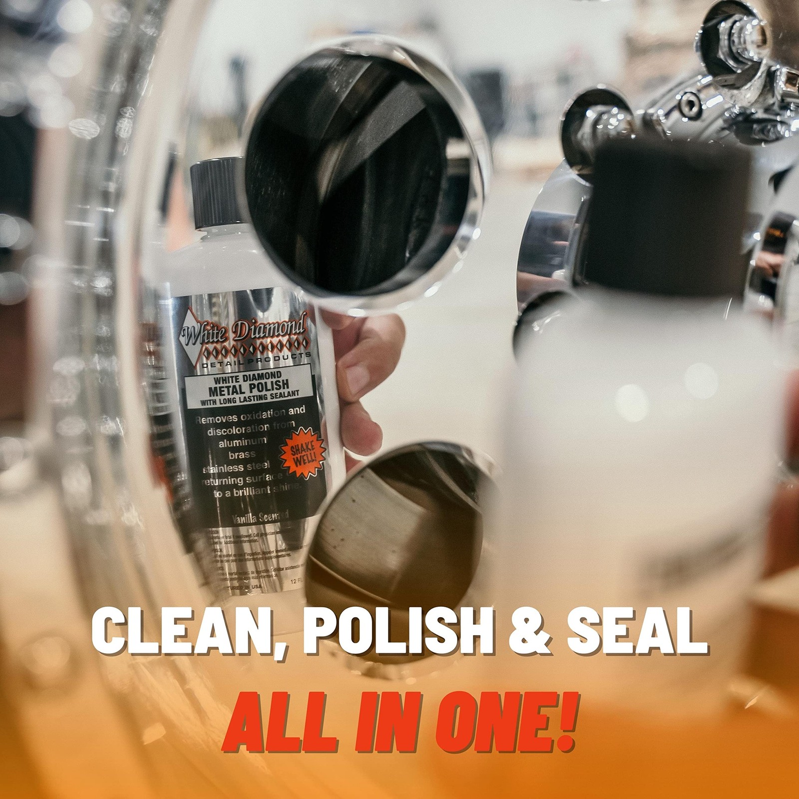 Metal Polish with Long Lasting Sealant, 12 fl oz is a Cleaner, Polisher and p…