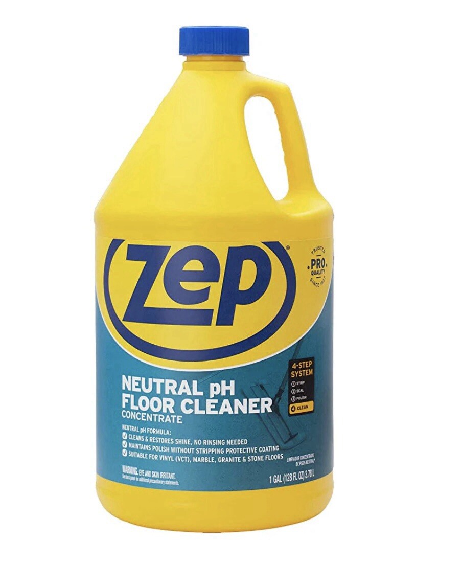 Zep Neutral pH Floor Cleaner Concentrate 1 Gal No Rinsing Needed/Vinyl/Stone/etc