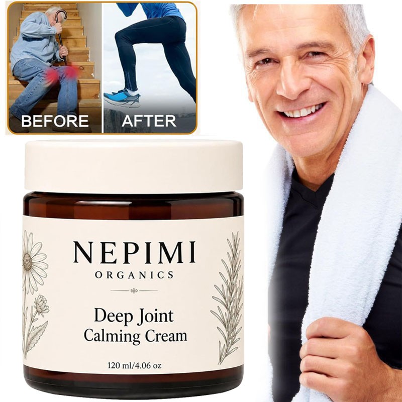 Nepimi Organics Deep Joint Calming Cream,Moisturizing Massage Topical Body Cream