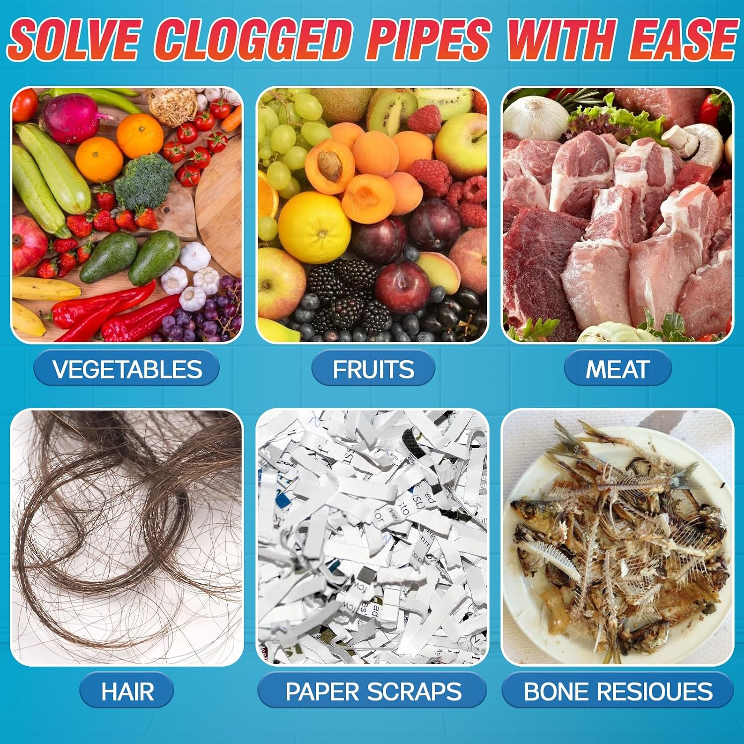 Drain Clog Remover, 260G Sink Drain Cleaner, Powerful Pipeline Dredging Agent