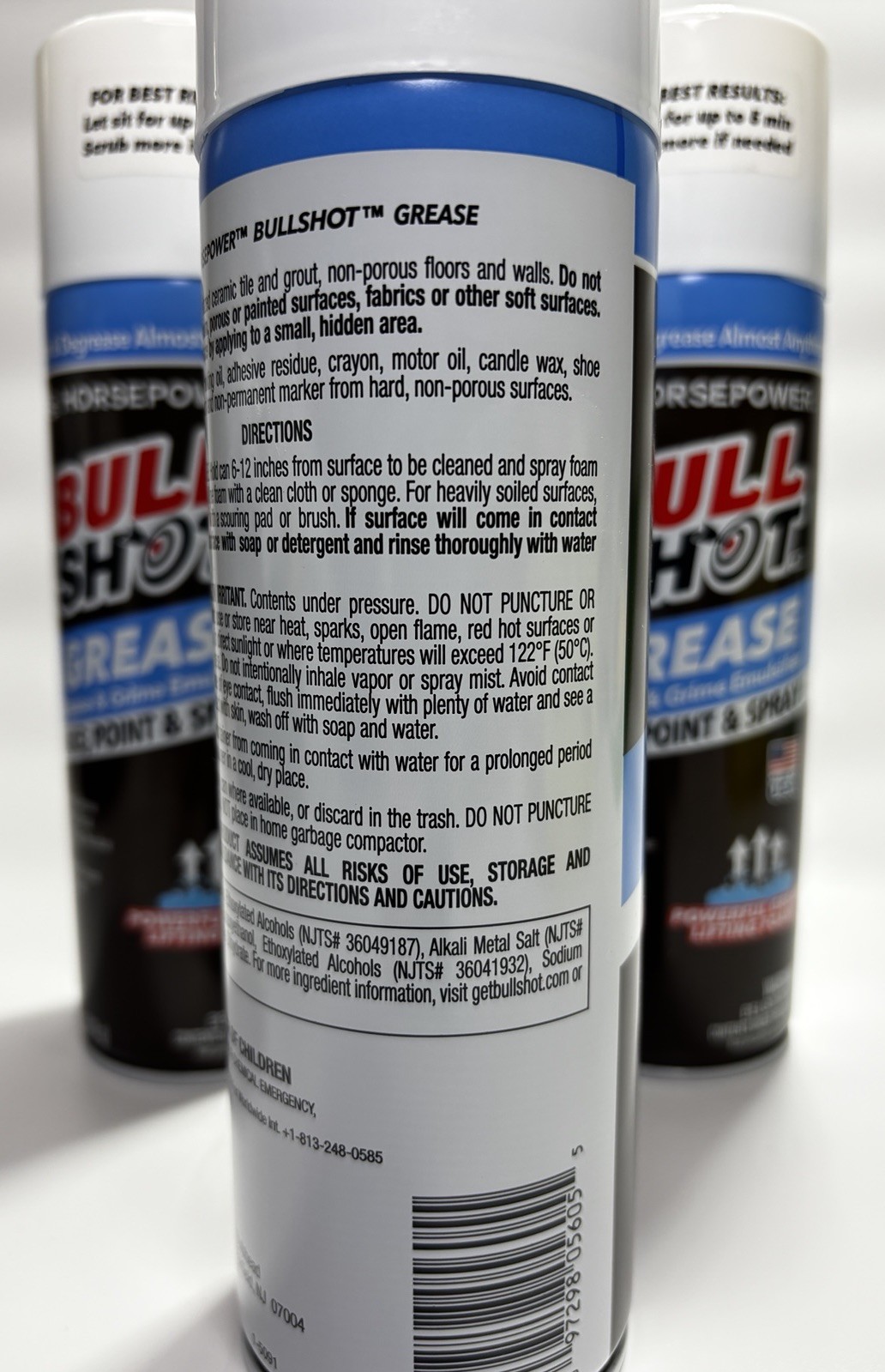 x3 Cans – Bull Shot Degreaser Pro Foaming Grime Remover Spray Made USA