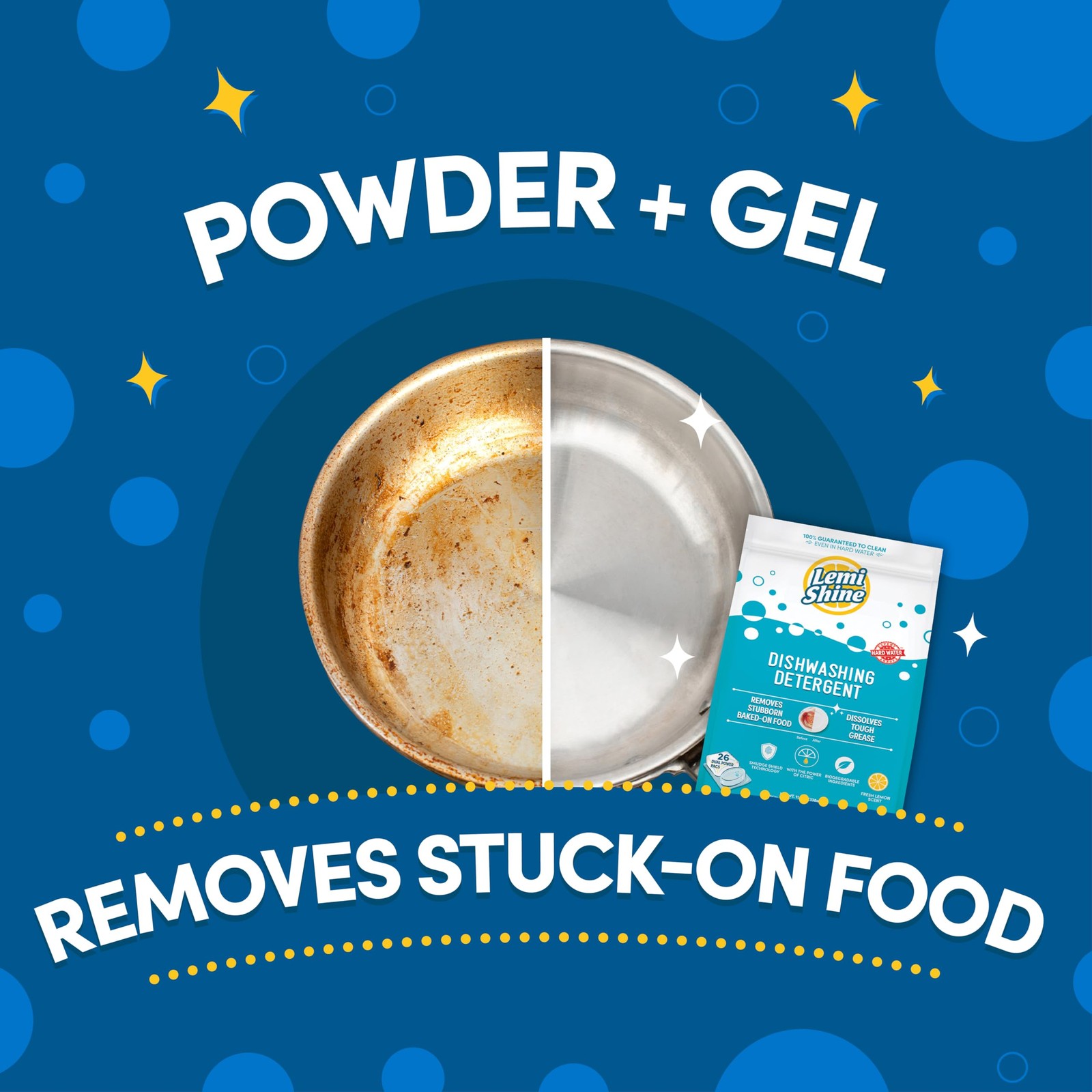 Natural Dishwasher Pods | All-In-One Powder & Gel Dishwasher Detergent Pods w…