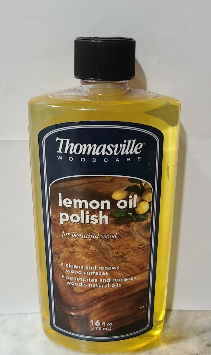 Thomasville Woodcare Lemon Oil Polish for beautiful wood, 16 fl oz , Made in USA