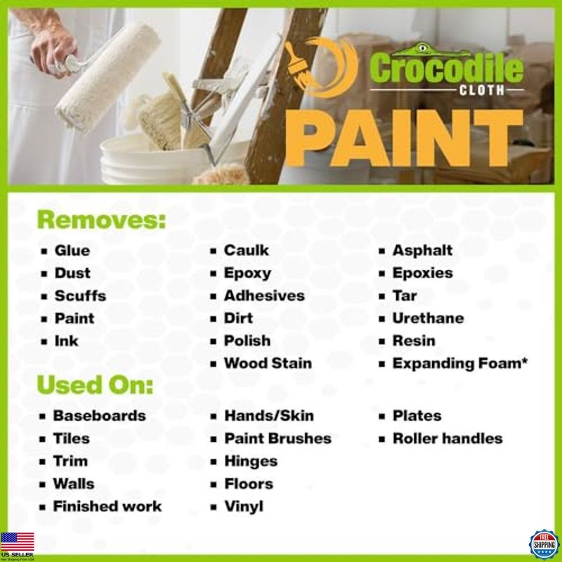 Heavy-Duty Paint Cleaning Wipes 100 Count 15″x10″ for Prep & Cleanup
