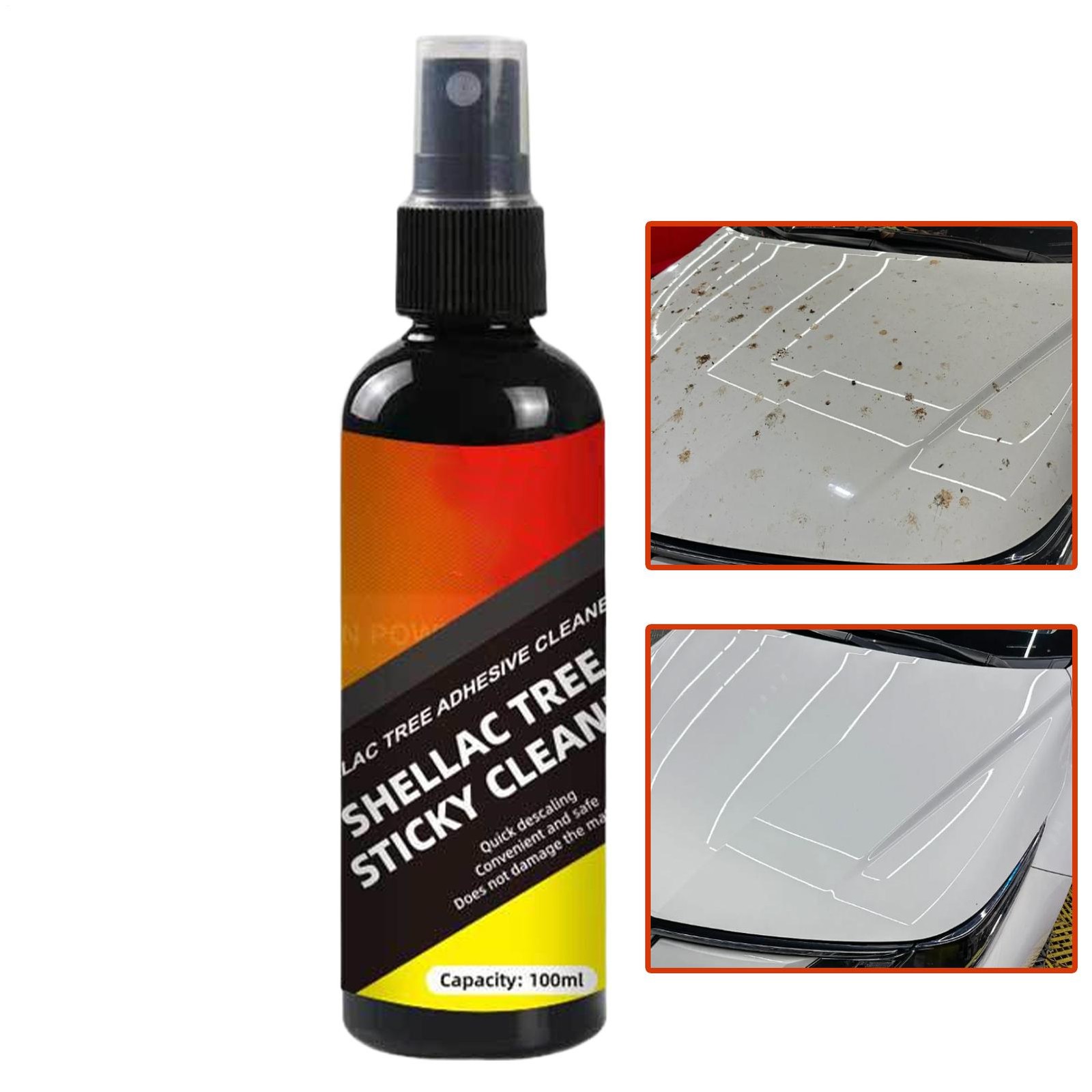 Splat Bird Poop Dropping Bug Insect and Road Grime Remover Car Windshield Spray