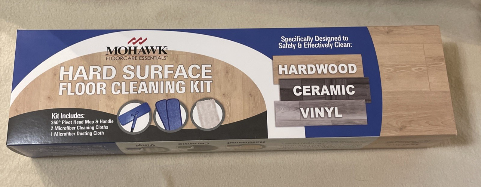 NEW Mohawk Hard Surface Floor Cleaning Kit for Hardwood Ceramic Vinyl Floors