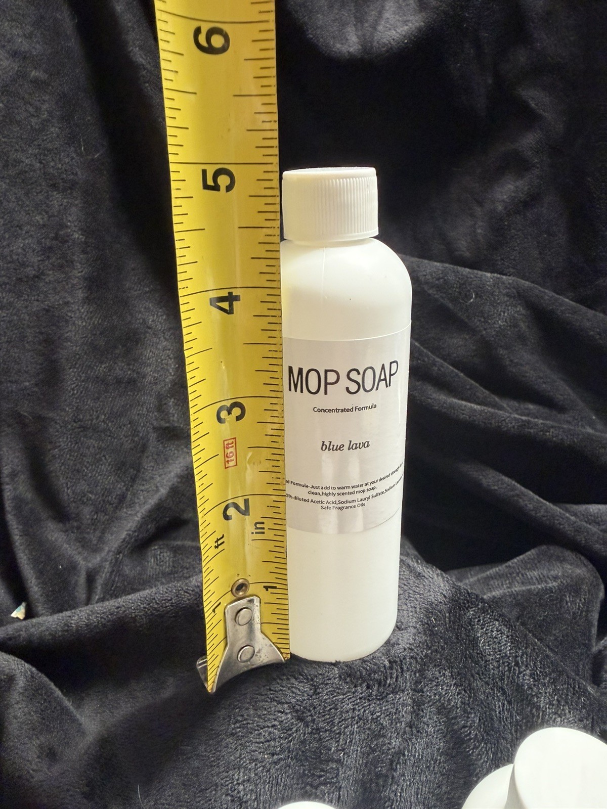 3 small 6oz bottles. Highly sented Blue Lave Mop Soap