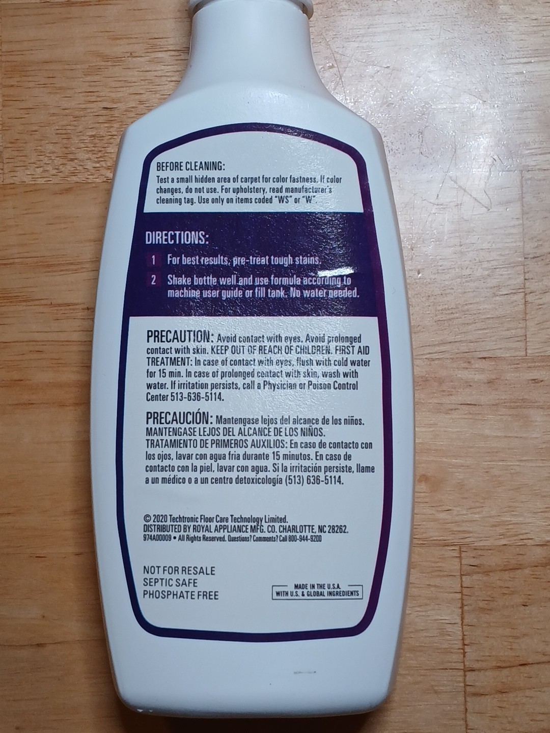 6 Hoover Paws & Claws Pet Spot Cleaner Carpet Formula 6oz Bottles Lot Sealed
