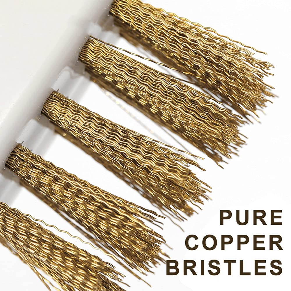 Gas Stove Brass Wire Stiff Bristles Brushes Rust Cleaner for Kitchen Grease G…
