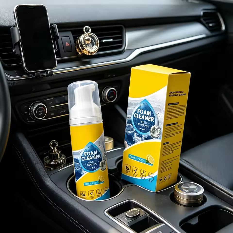 4-in-1 Multi-Enzyme Foam Cleaner, Deep Cleaning Spray for Car Kitchen Bathroom.