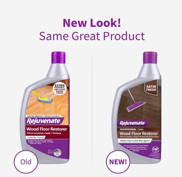 Rejuvenate Professional Wood Floor Restorer 32oz Satin Finish Polishing Formula