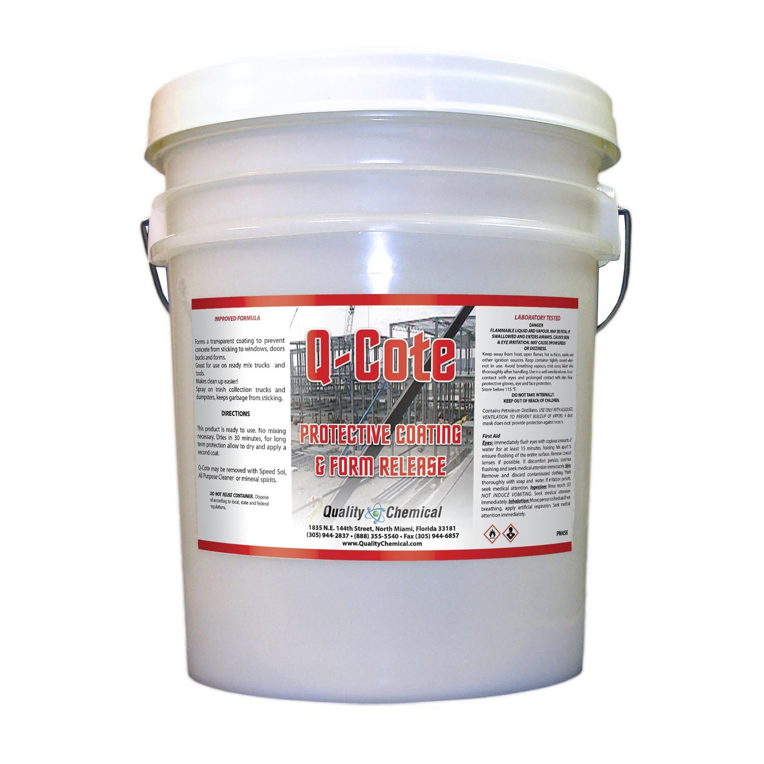 Q-Cote – Paraffin-based – Concrete Form Release Agent – 5 gallon pail