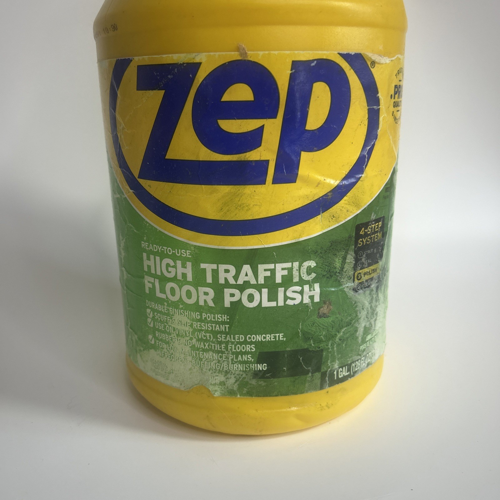 Zep Commercial ZUHTFF128EA 1-Gal Bottle High Traffic Floor Polish New