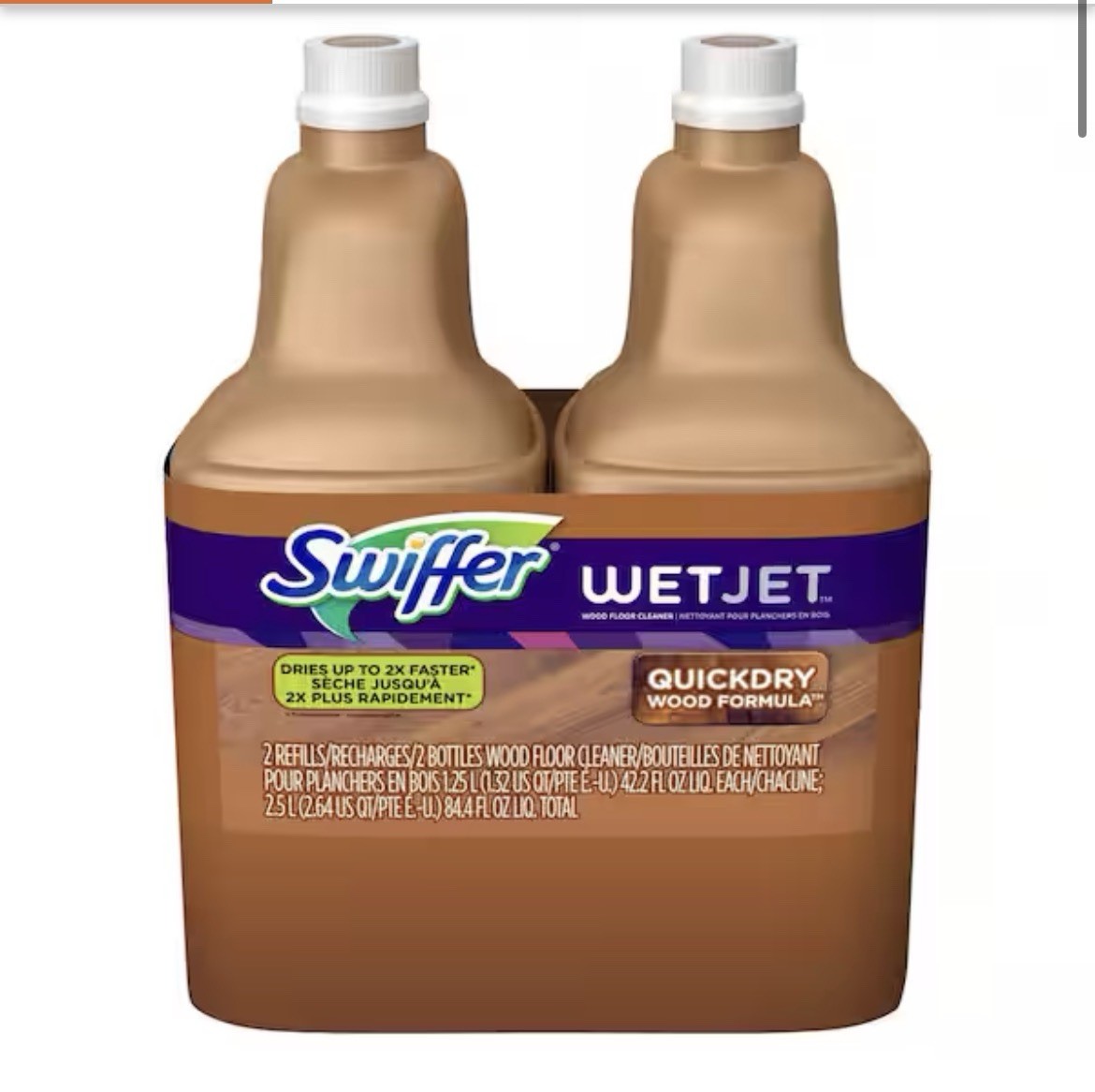 Swiffer Wetjet Wood Floor Cleaner Solution Refill 42.2 Oz – Pack Of 2 Free Ship
