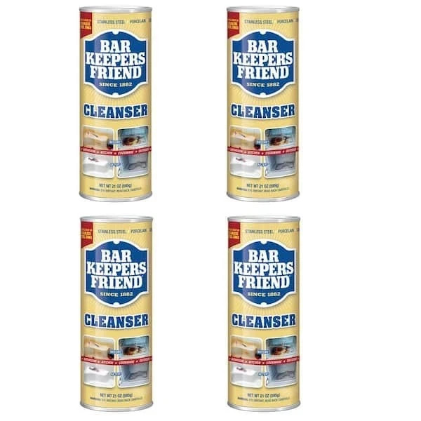 Bar Keepers Friend All-Purpose Cleaner and Polish 21 Oz. 4-Pack