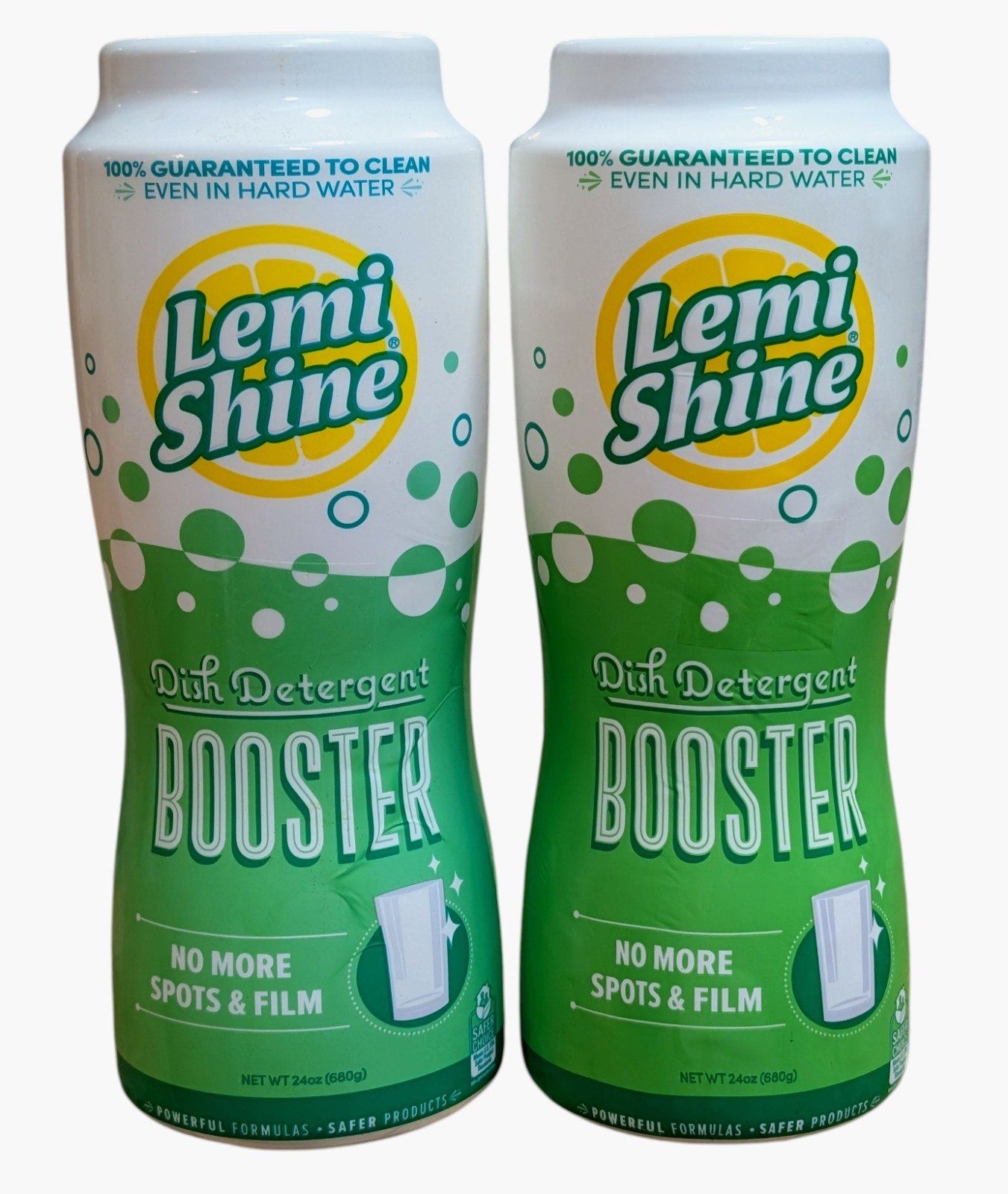 2 – Lemi Shine Dish Detergent Booster Lemon Fresh Scent – 24 Oz. Each