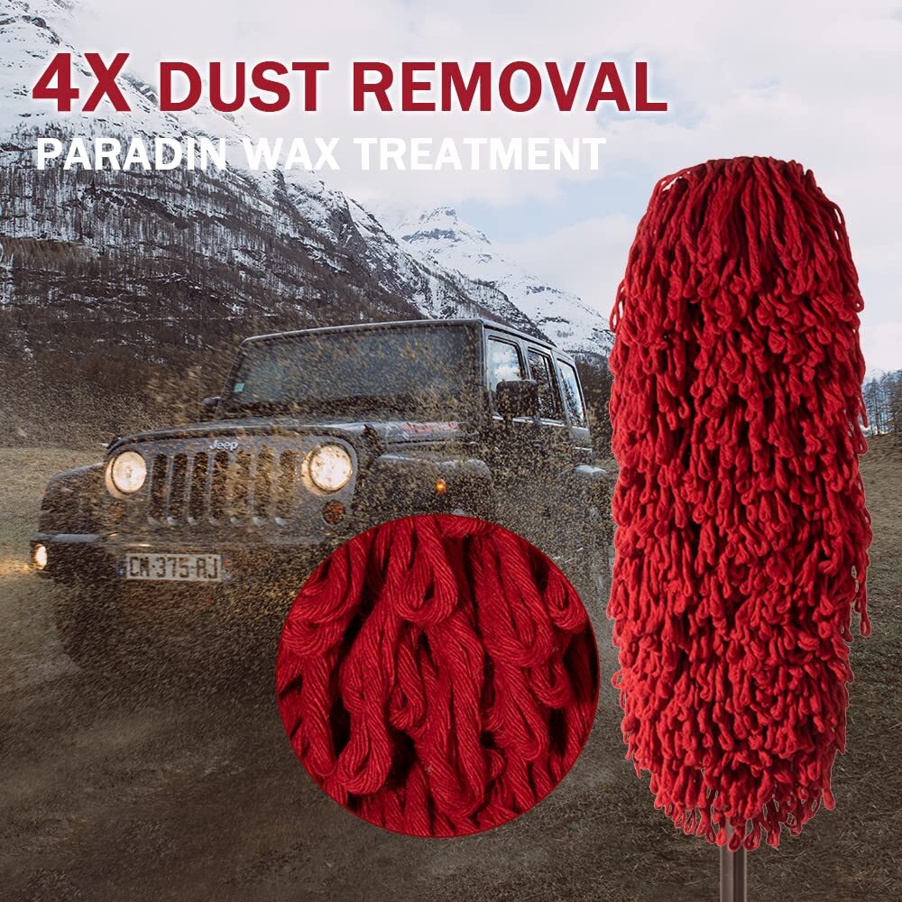 RIDE KINGS Extendable Car Duster Dust Brush for Auto Truck RV Motorcycle