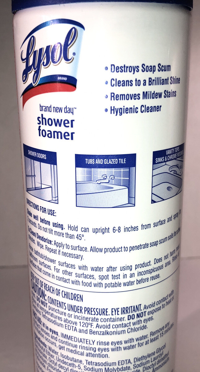 Lysol brand new day bathroom shower foamer Mango/Hibiscus Scent 19 oz-SHIP N 24H